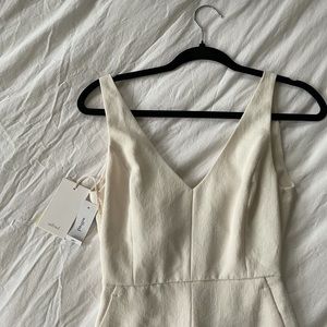 Aritzia Wilfred White Jumpsuit NEVER WORN!